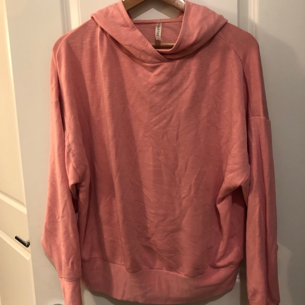 Fabletics Go To Hoodie in Pink Buff